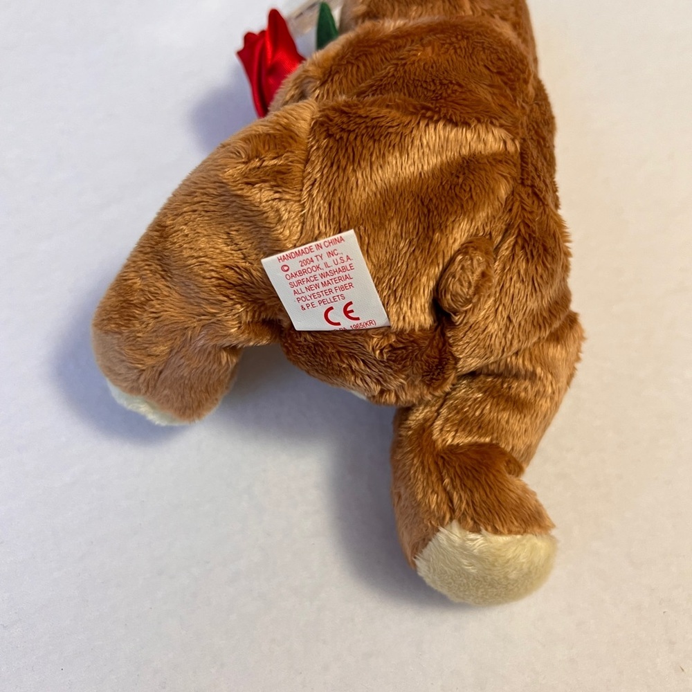 TY Beanie Teddy Bear Rose Plush Y2K Coquette Cottagecore Vintage Collectible - Picture 6 of 7